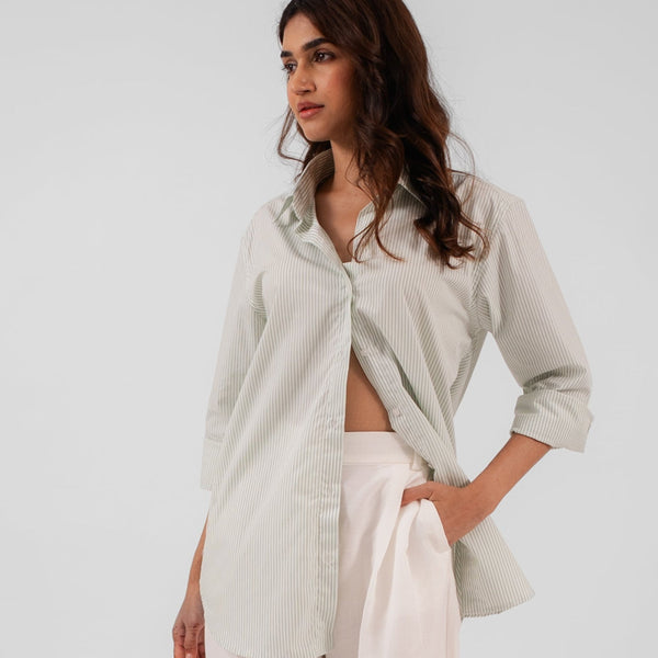 Signature Stripe Shirt - Mint