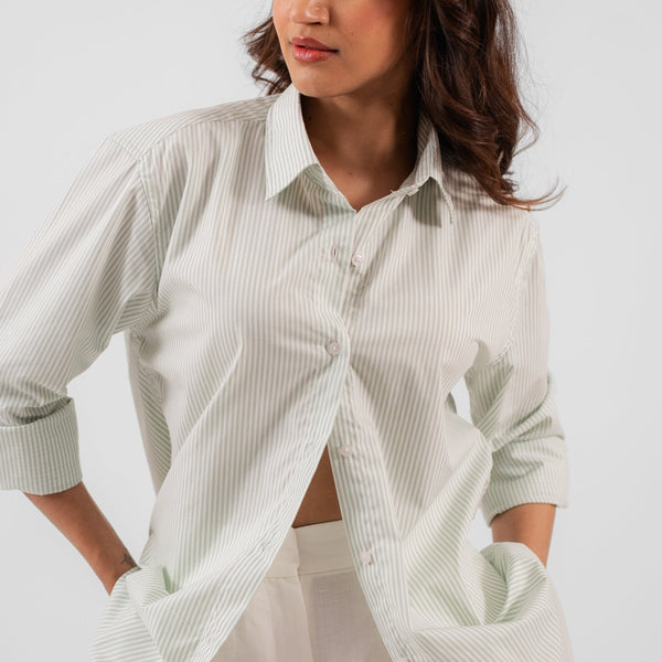 Signature Stripe Shirt - Mint