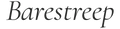 Barestreep logo in charcoal text on a white background