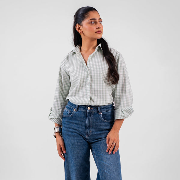Sage Gingham Shirt
