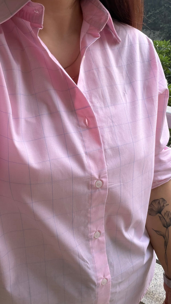 Blush Windowpane Shirt