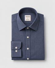 Midnight Navy Shirt – folded flat lay
