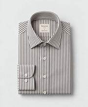 Pillar Stripe Shirt – folded flat lay